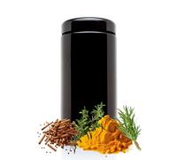 Nebula UV Glass Jar | Airtight Seal, Smell Proof Jar, Ultraviolet Storage Solution, Stash Jar | Black, Herb Guard, Smell Proof Pot, Herb Jars, Smell Proof Tub | 500ml