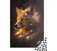 Nebula Wolf Jigsaw Puzzles Puzzles for Adults Kids. 1000 Pieces Impossible Challenge Toy Educational Games Home Decoration for Adults& Kids Age 14 Years Up 1000pcs (38x26cm)