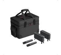 Nebula X1 portable all-in-one entertainment kit with two wireless speakers, microphones and carrying case for the Nebula X1