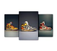 NebulaNova Sneaker Posters Unframed Michael Jordan Hypebeast Sneaker Room Decor Shoes for Teens Boys Mens Room Decor 3 Pack 20x30cm