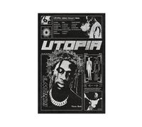 NebulaNova Travis Scott Poster 1 Canvas Poster Wall Art Decorative Print Picture Painting for Living Room Bedroom Decoration Unframe-Style 12 x 18 Inches (30 x 45 cm)