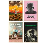 NebulaNova Tyler Poster The Creator Rapper (Set of 4) ABLUM Wall Art Canvas Poster Room Decor Gift Unframed 8x12 Inch