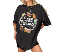 NebulaRave Drink Around The World Shirts - Snacking Around The World Tshirt - Just Here for The Snacks Shirt, The Snacks Shirt 2, M