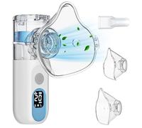 Nebuliser Machine for Adults - Handheld Mesh Nebulizer Machine for Adults & Kids, Rechargeable Self-Cleaning & Advanced Digital Display Nebulizer with Adjustable Mist for Household and Travel Use