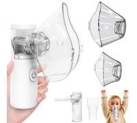 Nebuliser Machine for Adults & Kids, Handheld Nebulizer with 2 Masks and Mouthpiece, Home Portable nebuliser for Adults & Kids, Suit for Home & Travel, Fully Functional（White）