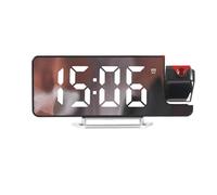 Nebulith Projection Alarm Clocks Bedside,Digital Clock Projection on the Ceiling, Loud Alarm Clock Rotatable Projector,Desk Clock with Ceiling Display, Temperature & Date, Large Led Screen,White