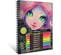 Nebulous Star NS11111 Colouring Book, 9 Piece Set,Black