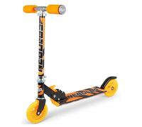 Ozbozz Nebulus Inline Folding Scooter - Neon Orange