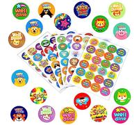 NEBURORA 1440 Pcs Motivational Praise Stickers for Students & Teachers - Kids Reward Stickers (60 Sheet Pack)