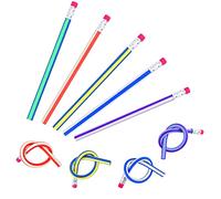 NEBURORA 20 Pcs Soft Flexible Bendy Pencils Kids Erasers Party Bag Fillers，Party Favors School Supplies, Kids Birthday Party Bag Favours