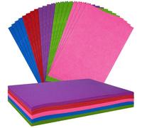 NEBURORA 2mm Thick Felt Sheets for Crafts 20 Pcs Stiff Felt Fabric Sheets Patchwork Sewing Craft Supplies (Dark Colors Mixed)