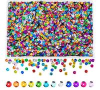 NEBURORA 30000 Pcs Bulk Sequins for Crafts 200g 6mm for Sewing Supplies