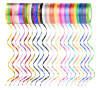 NEBURORA 36 Rolls 36 Colors Curling Ribbon 1/5 Inch 11 Yards Balloon String Ribbon for Gift Wrapping Birthday Graduation Festival Wedding Party Decor Florist Art Craft Decor