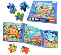 NEBURORA Magnetic Puzzles for 2-5 Year Olds,Travel Games Travel Toys for Toddlers on Plane Car Ride, 48 PiecesJigsaw Games Plane Activities For Kids,Kids Birthday Gifts