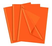 NEBURORA Orange Tissue Paper for Gift Bags 60 Sheets Wrapping Bulk 14 X 20 Inch Bright Packaging Wrap Filler Crafts Birthday Wedding Halloween Party(Orange) (2003-60pcs)