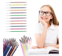 Neburosa Metallic Gel Pen Refills, 12/24/36 Colors 0.8mm Fine Point Pens for Drawing Writing, Sparkling Ink School Stationery Set (Multicolor)