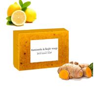 Nebuwell Turmeric Soap, Turmeric Kojic Acid Soap, Natural Handmade, For Face And Body for All Skin Types (1pcs)