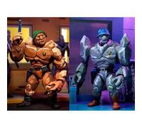 NECA 7” TMNT Cartoon Tragg And Grannitor 2 Pack Figure, Multicolor, 54142