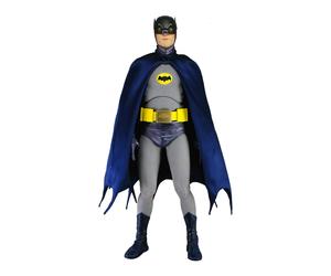 Neca Batman Adam West 18-Inch 1/4 Scale Action Figure with Packaging and Cartoon-Style Batcave for Kids Above the Age of 14
