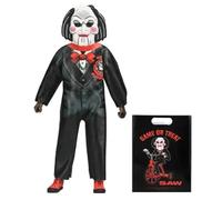 NECA Billy The Puppet Saw Movie 6 Inch Scale Clothed Action Figure, Black Suit with Red Bow Tie, Collector Display with Game or Treat Bag