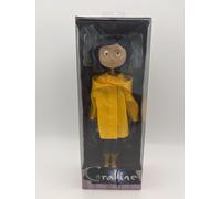 NECA Coraline Bendy Fashion Doll in Raincoat 7" Doll Figure Official Neil Gaiman