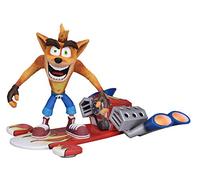 NECA Crash Bandicoot - 7” Scale Action Figure - Deluxe Crash with Jet Board