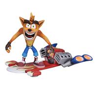 NECA - Crash Bandicoot - 7? Scale Action Figure - Deluxe Crash with Jet Board