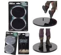 NECA Figure Display Figure Stand Base Display Stand Compatible Black White PVC Action Figures Toy 10pcs/lot Black