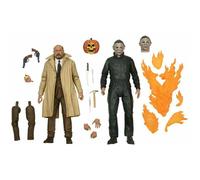 NECA Action Figures - Halloween 2 Myers & Dr Loomis 2-Pack 7" Boxset Multicolor