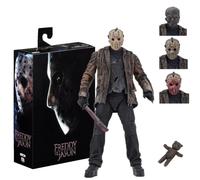 NECA Horror Freddy VS Jason Action Figure 7" Jason Voorhees Deluxe Toy Gift Set