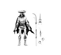 NECA Mirage Comics TMNT Elite Guard Black and White version INSTOCK