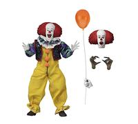 NECA Offical Pennywise (1990 Movie) IT 8" Clothed Action Figurine, Adult Collectible Item, Halloween