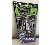 Neca Official Beetlejuice (1988) Black And White Striped Suit