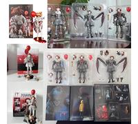 NECA Pennywise Joker Action Figure Toy Doll Horror Halloween Christmas Gift 18cm Bookshelf Ornament NO2-Pennywise