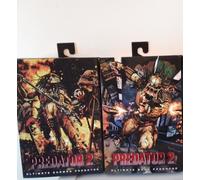 NECA - Predator 2 Ultimates Stalker,Boar &Shaman Predator 7" NEW & 2 Cards