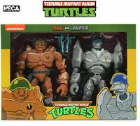 NECA Offical Tragg And GrAnniversarytor TMNT Cartoon Series 4 7" Cartoon Figurine, Adult Collectible Item, Halloween