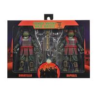 NECA Teenage Mutant Ninja Turtles 3 (Movie) - Turtles in Time- 1:7 Scale Collectible Action Figures, Donatello & Raphael 2-Pack