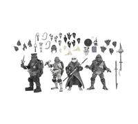 NECA - Universal Monsters/Teenage Mutant Ninja Turtles - 7? Scale Action Figure - 4 Pack Turtles Black & White