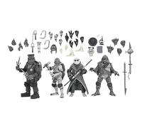 TMNT Universal B/W Turtles 4-Pack Action Figures Universal Monsters X Teenage