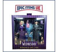 NECA Wednesday Addams & Enid Sinclair Nevermore Uniform Version Pack 2 Clothed Action Figures 20cm Wednesday
