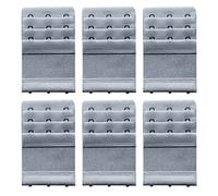 Necalisi 6 Piece Bra Extensions Bra Strap Extenders Soft Stretchy Bra Extender Extension Comfortable 3 Rows x 3 Hooks/4 Hooks One Size Gray