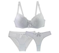 Necalisi Bras Underwired Bras for Women White Women Lingerie Set Lace Bodysuit V Neck Crisscross Back Strap Underwear with Panty Bra and Knickers Sets Women 40D