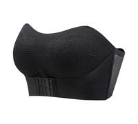 Necalisi Strapless Bra Wireless Bra Black Womens Lace Bandeau Bra Strapless Tube Top Bralette Wrapped Breast Bra Stretchy Chest Wrap Low Back Bra 48C