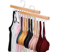 NECAMOCU 2 Pack Bra Hanger for Closet Organizer, Premium Tank Top Hangers