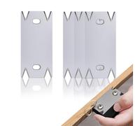 NECAMOCU 4PCS Edge Banding Trimmer Replacement Blades, Premium Stainless Steel Woodworking Blade, Suitable for Wood, Veneer, PVC, ABS