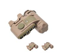 NECARL Tactical Helmet Light Military with Red Light + White Task Lamp + Strobe Light, 5 LED Beads Airsoft Survival Signal Light with Helmet Light Holder for ARC/MICH Helmet/Guide Rail/Hat