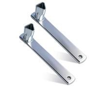 Necdeol Pack of 2 M12 triangular keys for barrier posts, universal bollard key, triangular for cabinets, post keys, fire brigade keys for barrier posts, bollard key