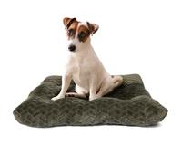Necesitar 30 Inch Dog Crate Bed for Medium Dogs Washable Soft and Comfy Kennel Pad with Anti-Slip Comfy Sleeping Pillow Up to 40 lbs Pets,30x19 Olive Green
