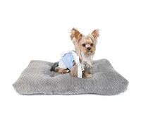 Necesitar Puppy Bed for Small Dogs Washable Crate Bed for Cages 22 inch Warming Cozy Soft Pet Pad with Anti-Slip Up to 15 lbs Pets Pillows fit Small Size Dogs or Kitten,22x13 Dark Grey