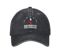 Necesito UNA Cerveza Men Women Baseball Cap Spanish Quote Funny Need A Bee Distressed Washed Sun Hat Outdoor All Seasons Travel Cotton,for All Seasons